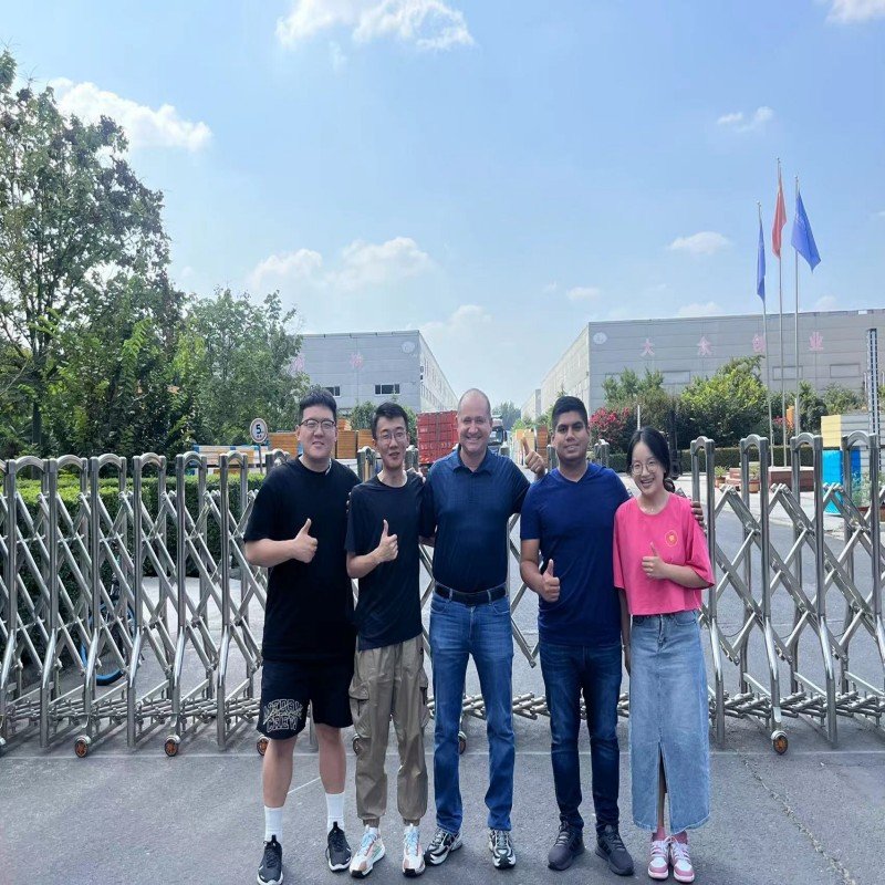 The client visited and inspected