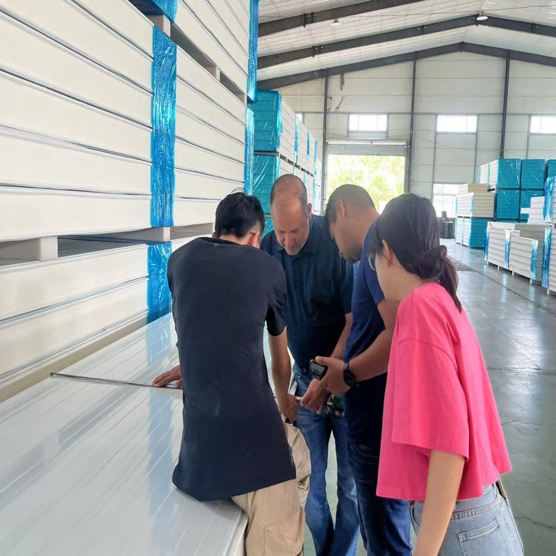 The client visited and inspected